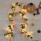 6 ft Artificial Rose Flower Garland with 20 LED String Lights – Battery-Operated Pink Silk Vine for Wedding, Party, Garden & Home Décor